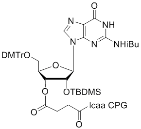 2'-tBDSilyl Guanosine (n-ibu) 3'-lcaa CPG 2000?